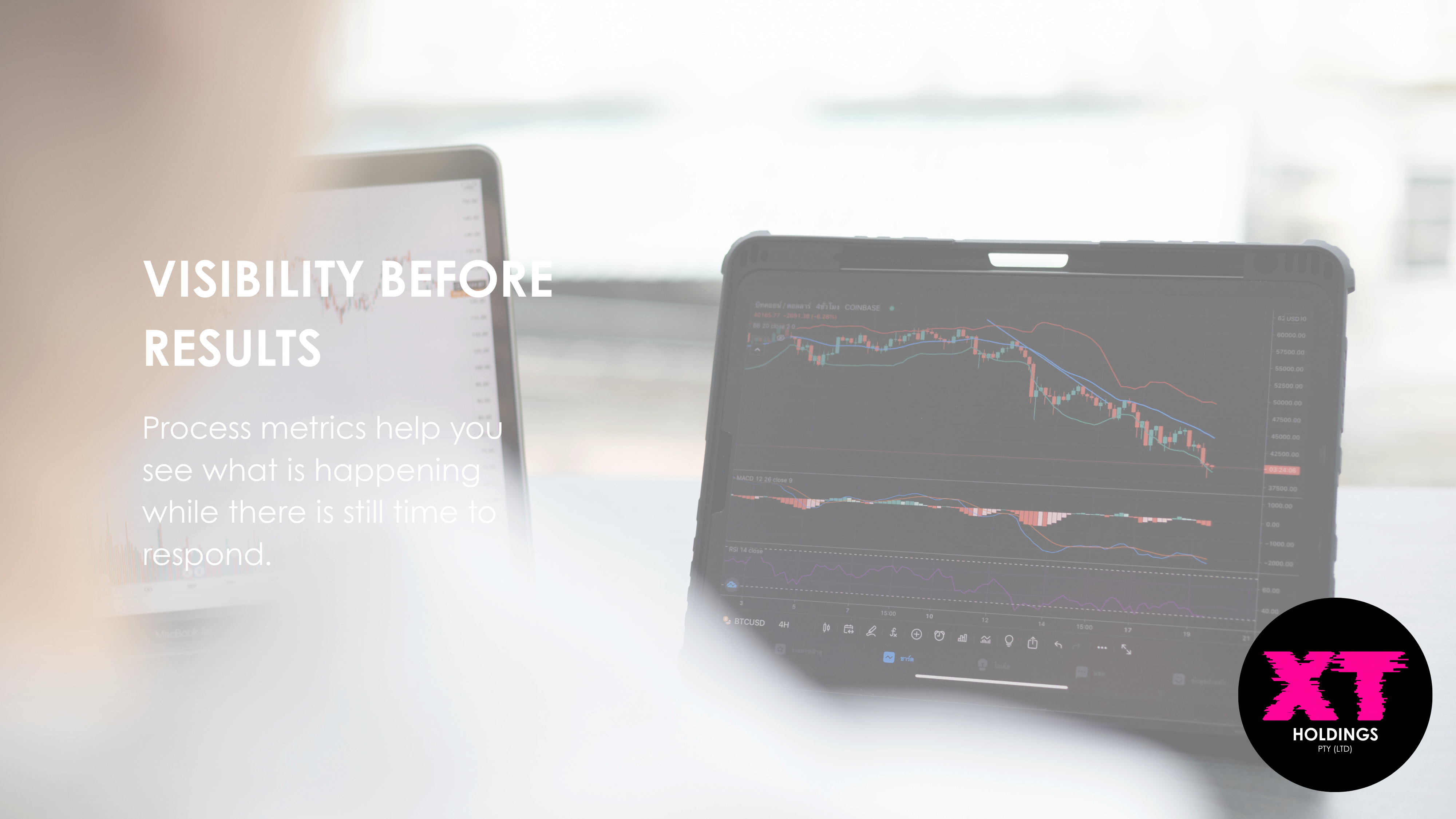 Visibility before results: process metrics help you see what is happening while there is still time to respond.
